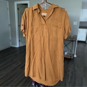 Universal Thread Knee-length, Collared Dress - XS